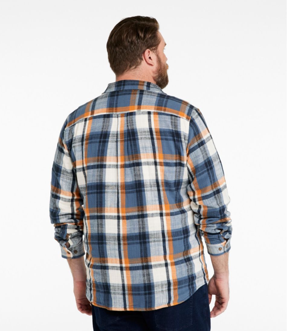 L.L.Bean Outlet | Men's 1912 Field Flannel Shirt, Lined, Slightly Fitted Untucked Fit, Plaid