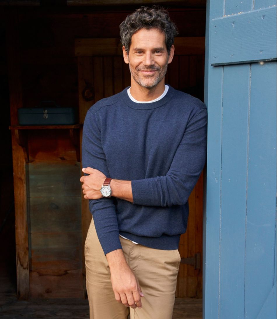 L.L.Bean For Sale | Men's All Seasons Cotton Blend Sweater, Crewneck