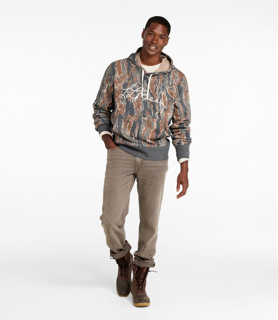 L.L.Bean Outlet | Men's Signature Camp Hoodie Sweatshirt, Print
