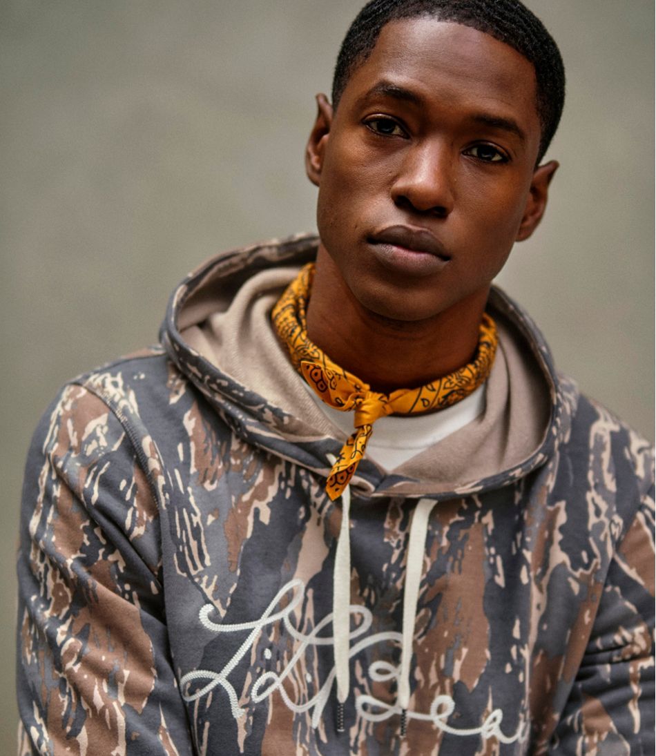 L.L.Bean Outlet | Men's Signature Camp Hoodie Sweatshirt, Print