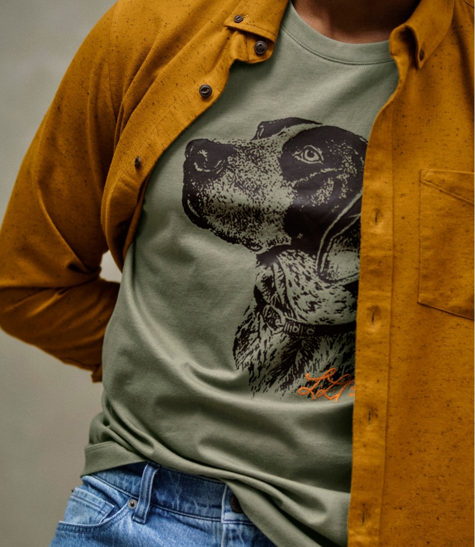 L.L.Bean Sale | Men's Signature Northwoods Short-Sleeve Tee, Graphic