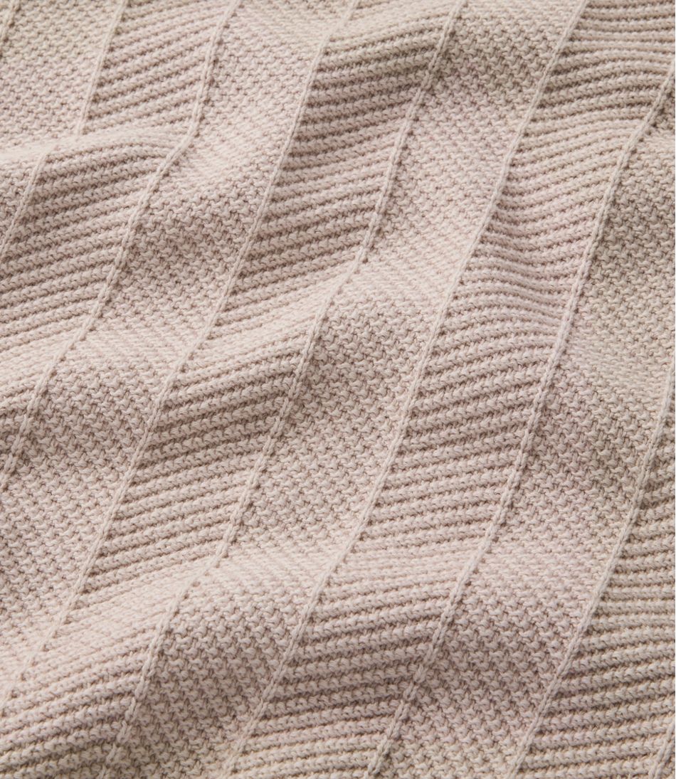 L.L.Bean Discount | Men's Sunwashed Textured Cotton Sweater, Herringbone 1/4 Zip