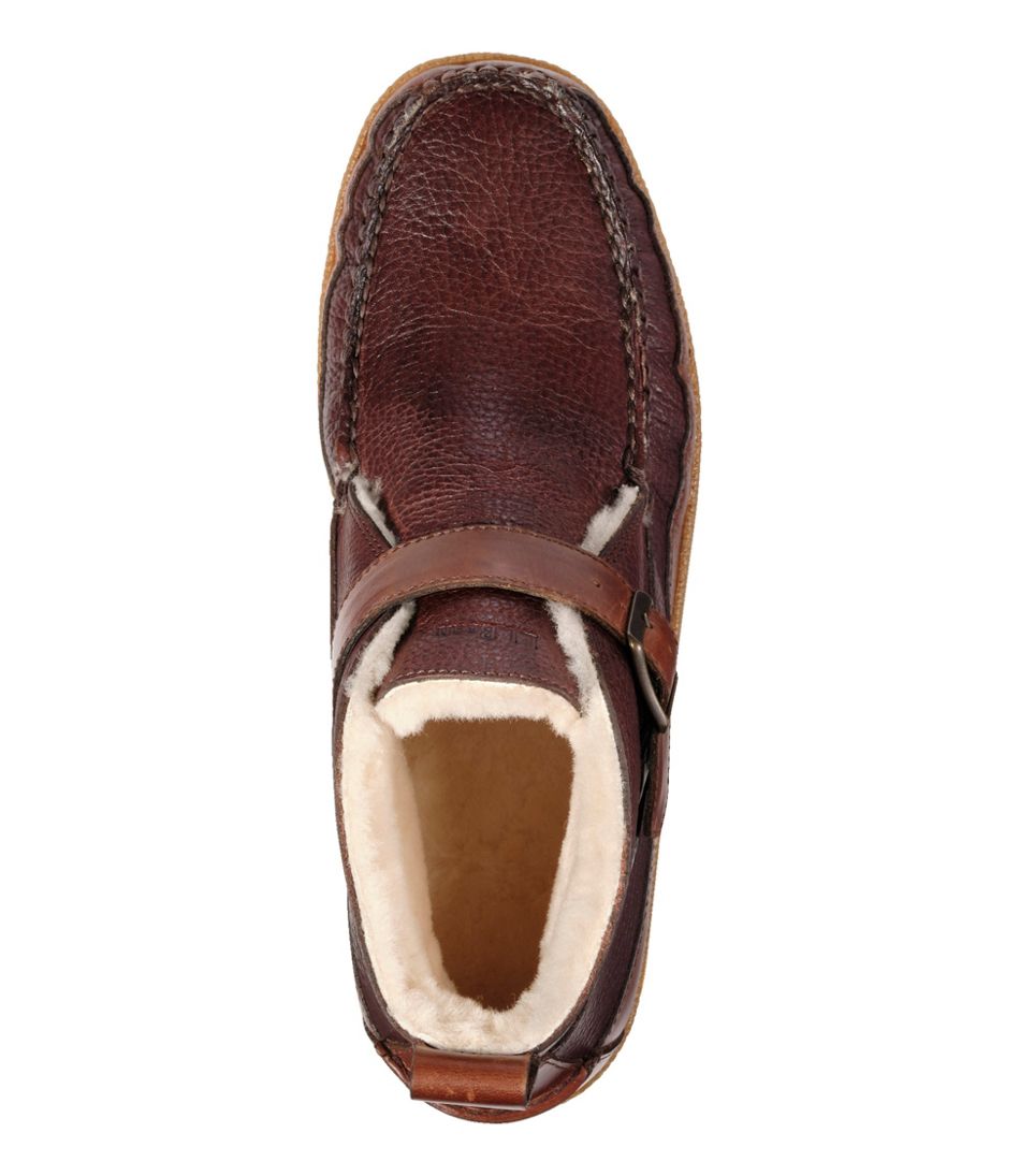 L.L.Bean Sale | Men's Lodge Moc Vibram® Buckle Boots, Shearling