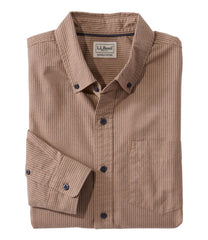 L.L.Bean US | Men's Sunwashed Oxford Shirt, Slightly Fitted Untucked Fit, Stripe
