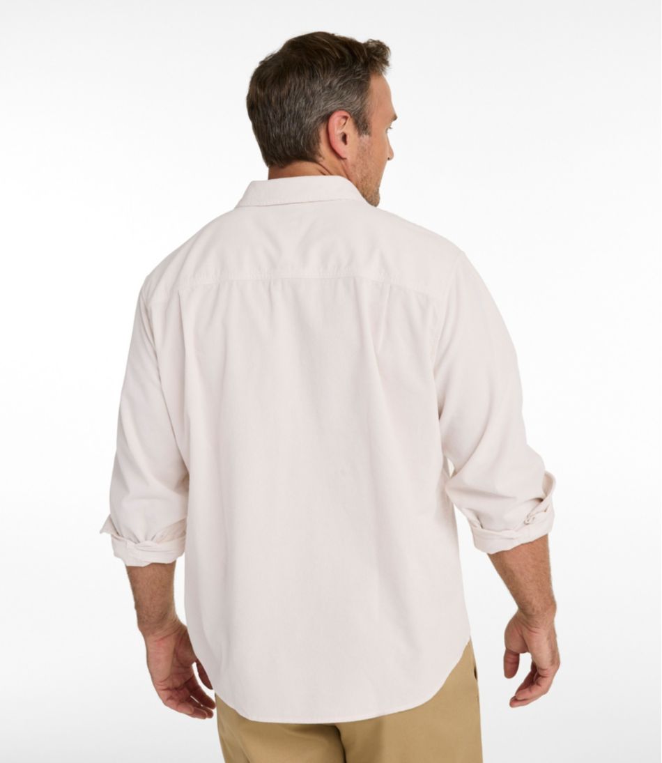 L.L.Bean Discount | Men's Sunwashed Corduroy Shirt, Slightly Fitted Untucked Fit