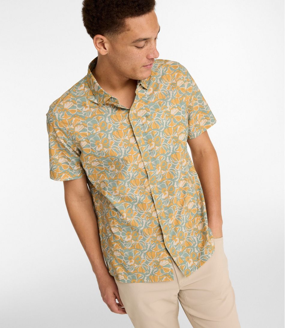 L.L.Bean New | Men's Ultralight Venture Shirt, Short-Sleeve Print