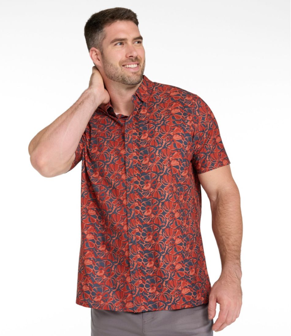 L.L.Bean New | Men's Ultralight Venture Shirt, Short-Sleeve Print