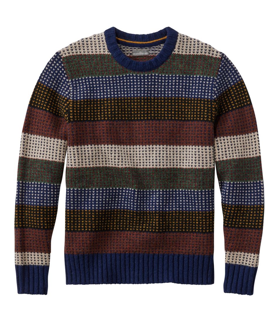 L.L.Bean Discount | Men's Signature 1980 Matinicus Rock Sweater, Crewneck, Stripe