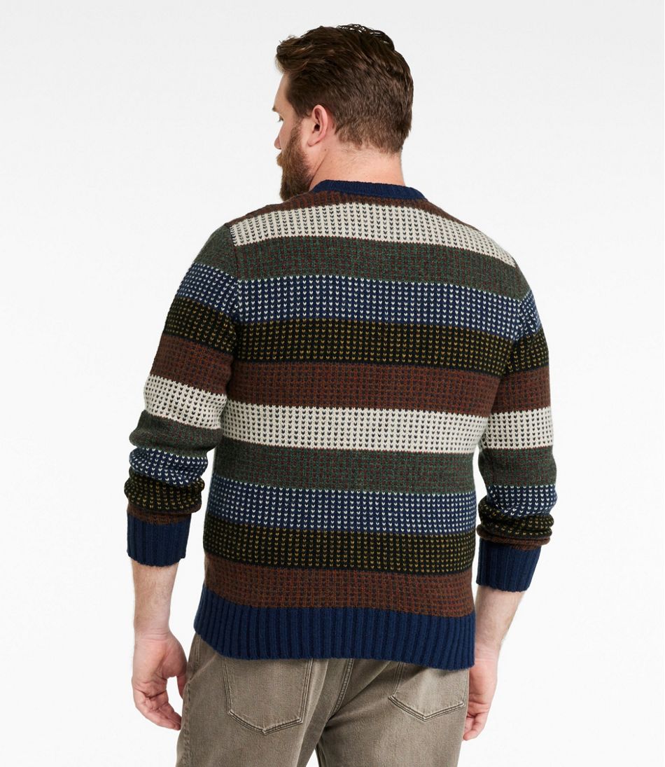 L.L.Bean Discount | Men's Signature 1980 Matinicus Rock Sweater, Crewneck, Stripe