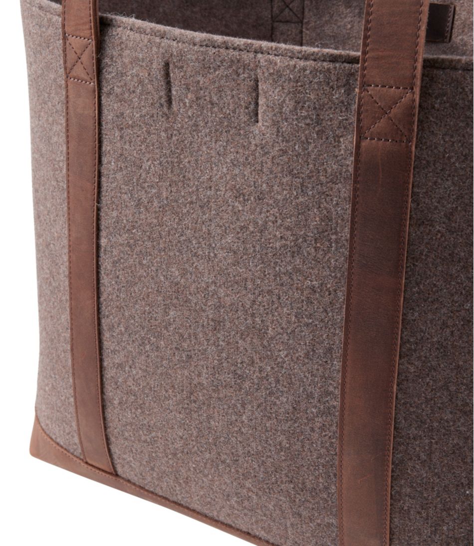 L.L.Bean Discount | Leather-Trim Wool Tote