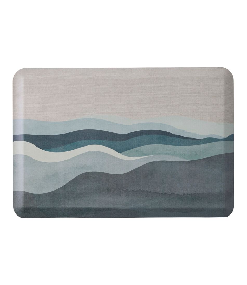 L.L.Bean US | Happy Feet Comfort Mat, Watercolor Waves