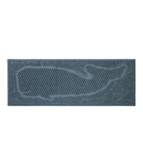 L.L.Bean | Everyspace Recycled Waterhog Wide Doormat, Swimming Whale