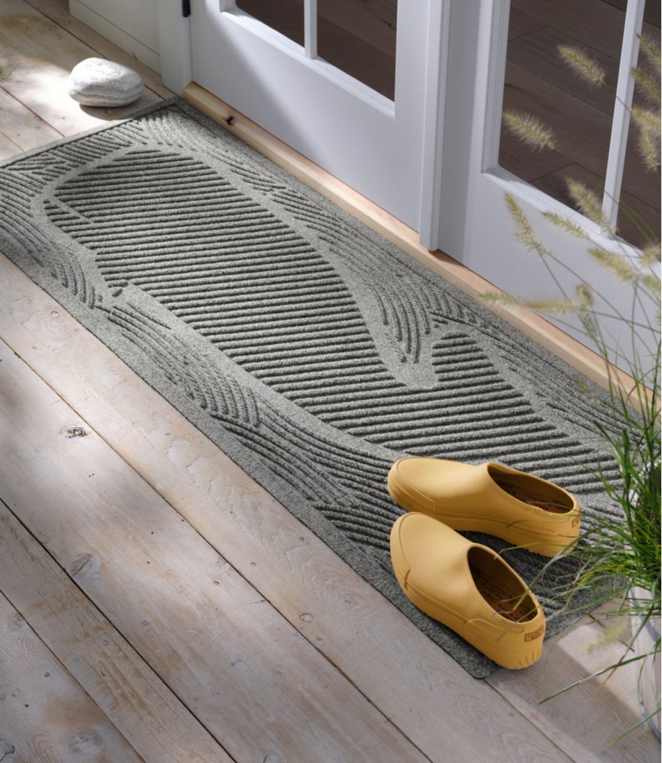 L.L.Bean | Everyspace Recycled Waterhog Wide Doormat, Swimming Whale