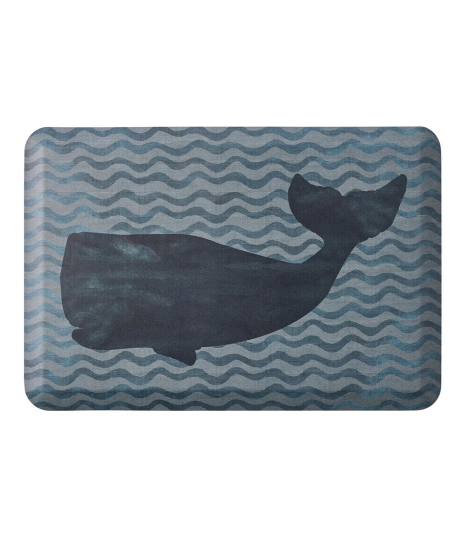 L.L.Bean New | Happy Feet Comfort Mat, Whale