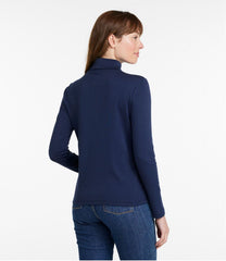 L.L.Bean New | Women's Pima Cotton Turtleneck, Long-Sleeve