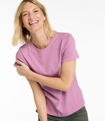 L.L.Bean Online | Women's Pima Cotton Tee, Short-Sleeve Crewneck