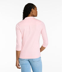 L.L.Bean Discount | Women's Pima Cotton Tee, Three-Quarter-Sleeve Polo
