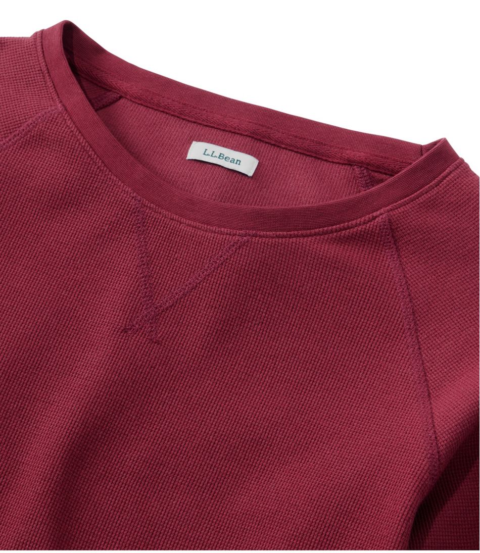 L.L.Bean For Sale | Women's Unshrinkable Mini-Waffle Tee, Long-Sleeve Crewneck