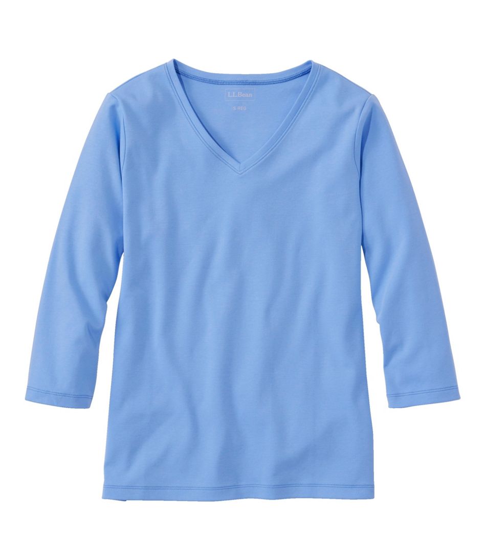 L.L.Bean New | Women's V-Neck, Three-Quarter-Sleeve