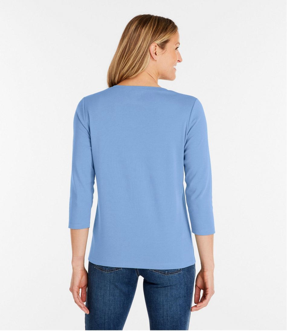 L.L.Bean New | Women's V-Neck, Three-Quarter-Sleeve