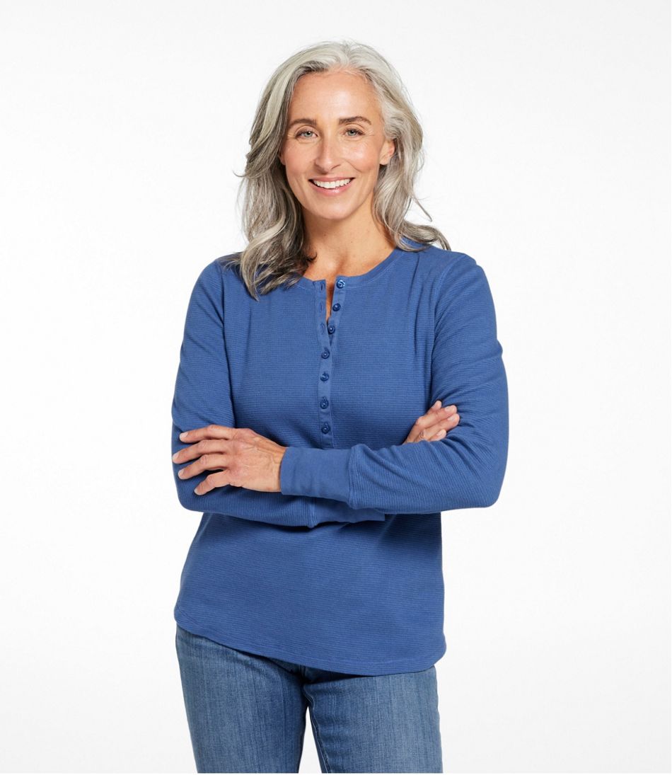 L.L.Bean Discount | Women's Waffle-Knit Henley