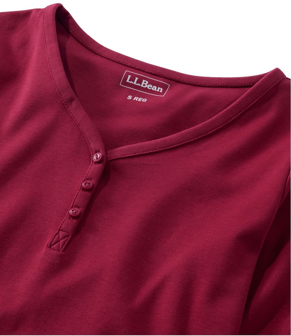 L.L.Bean Sale | Women's V-Neck Henley, Long-Sleeve