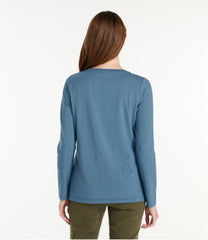 L.L.Bean On Sale | Women's Soft Stretch Supima-Blend Tee, Scoopneck Long-Sleeve