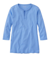 L.L.Bean New | Women's Tee, Three-Quarter-Sleeve Splitneck Tunic