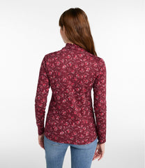 L.L.Bean Online | Women's Pima Cotton Tee, Shawl Long-Sleeve Print