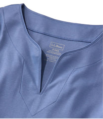 L.L.Bean On Sale | Women's Pima Cotton Tunic, Three-Quarter-Sleeve Splitneck