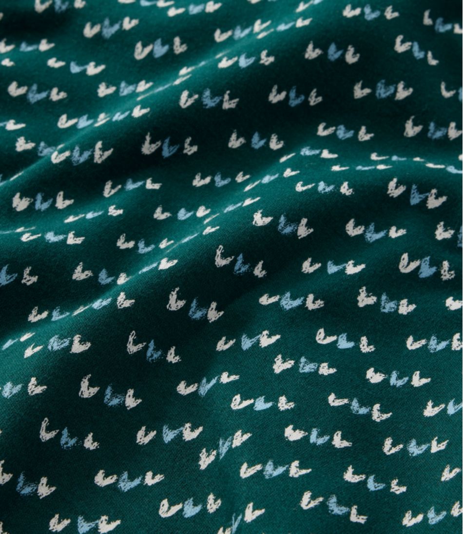 L.L.Bean New | Women's Interlock Turtleneck, Long-Sleeve Allover Print