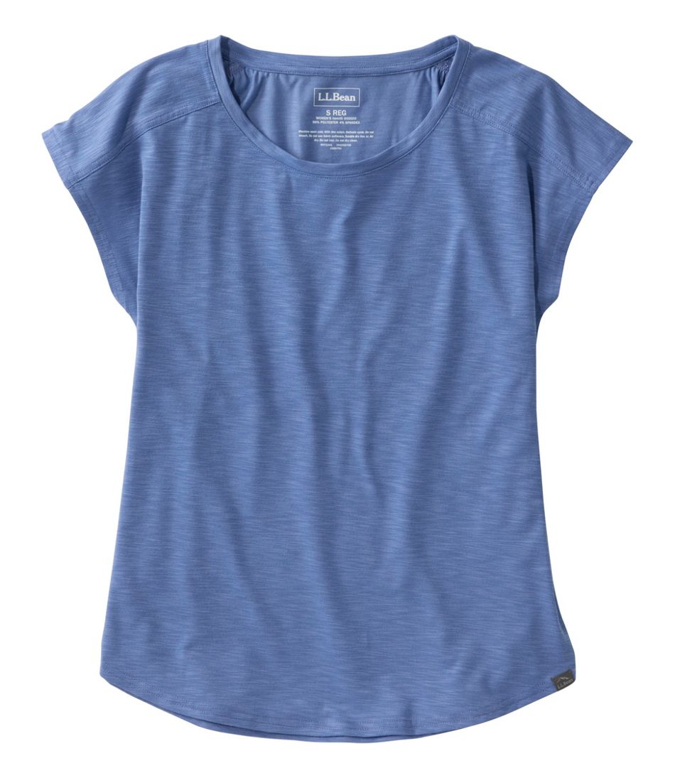 L.L.Bean US | Women's Streamside Tee, Short-Sleeve Ruched Crew