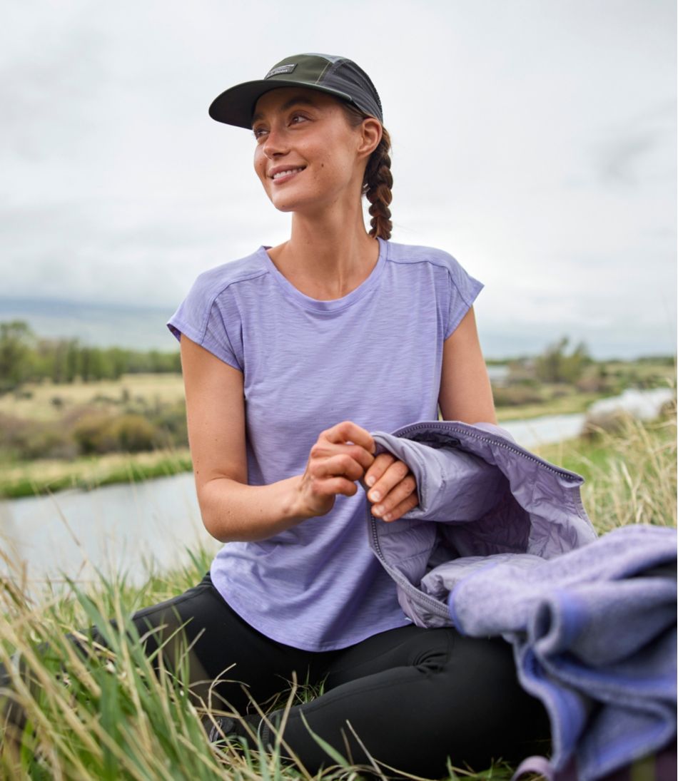 L.L.Bean US | Women's Streamside Tee, Short-Sleeve Ruched Crew