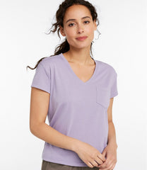L.L.Bean Discount | Women's Vista Camp Tee, Short-Sleeve V-Neck