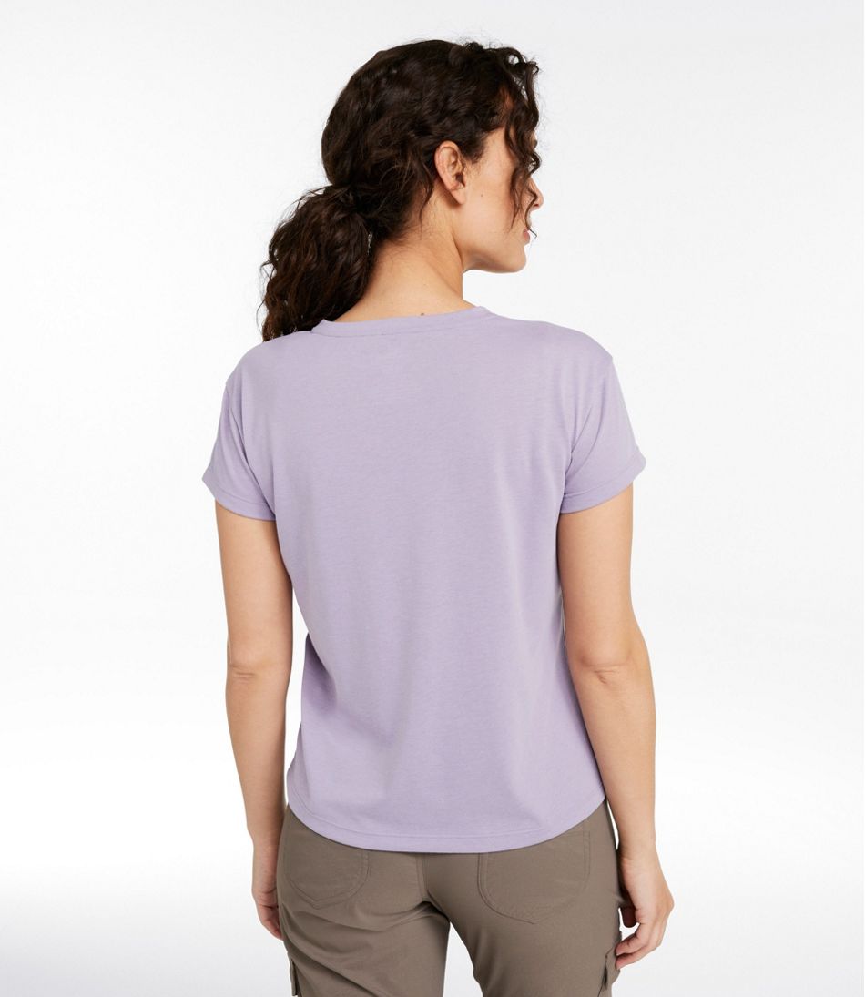 L.L.Bean Discount | Women's Vista Camp Tee, Short-Sleeve V-Neck