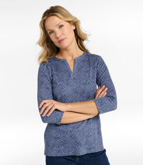 L.L.Bean For Sale | Women's Tee, Three-Quarter-Sleeve Splitneck Tunic Print