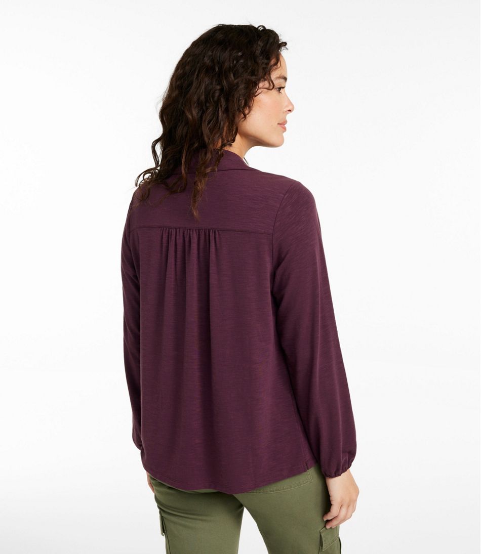 L.L.Bean US | Camden Hills Tee, Button-Front Shirt