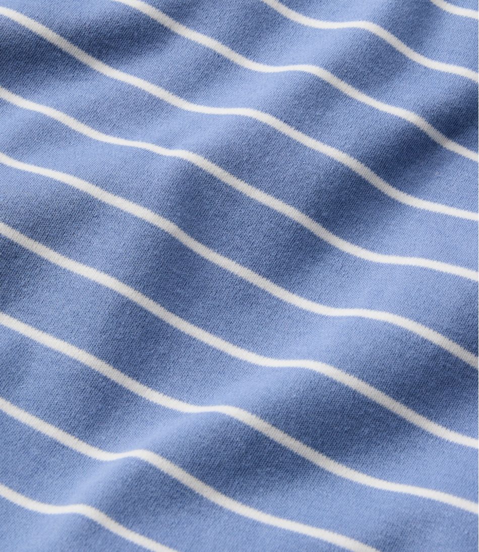 L.L.Bean | Women's V-Neck Henley, Long-Sleeve Stripe