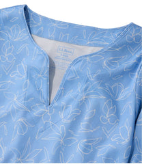 L.L.Bean Online | Women's Pima Cotton Tunic, Three-Quarter-Sleeve Splitneck Print
