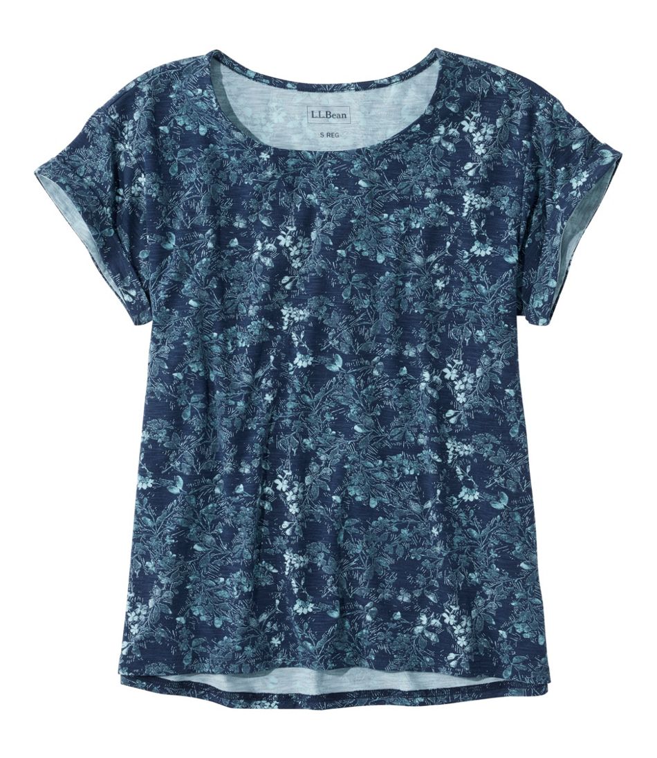 L.L.Bean Sale | Women's Camden Hills Tee, Short-Sleeve Print