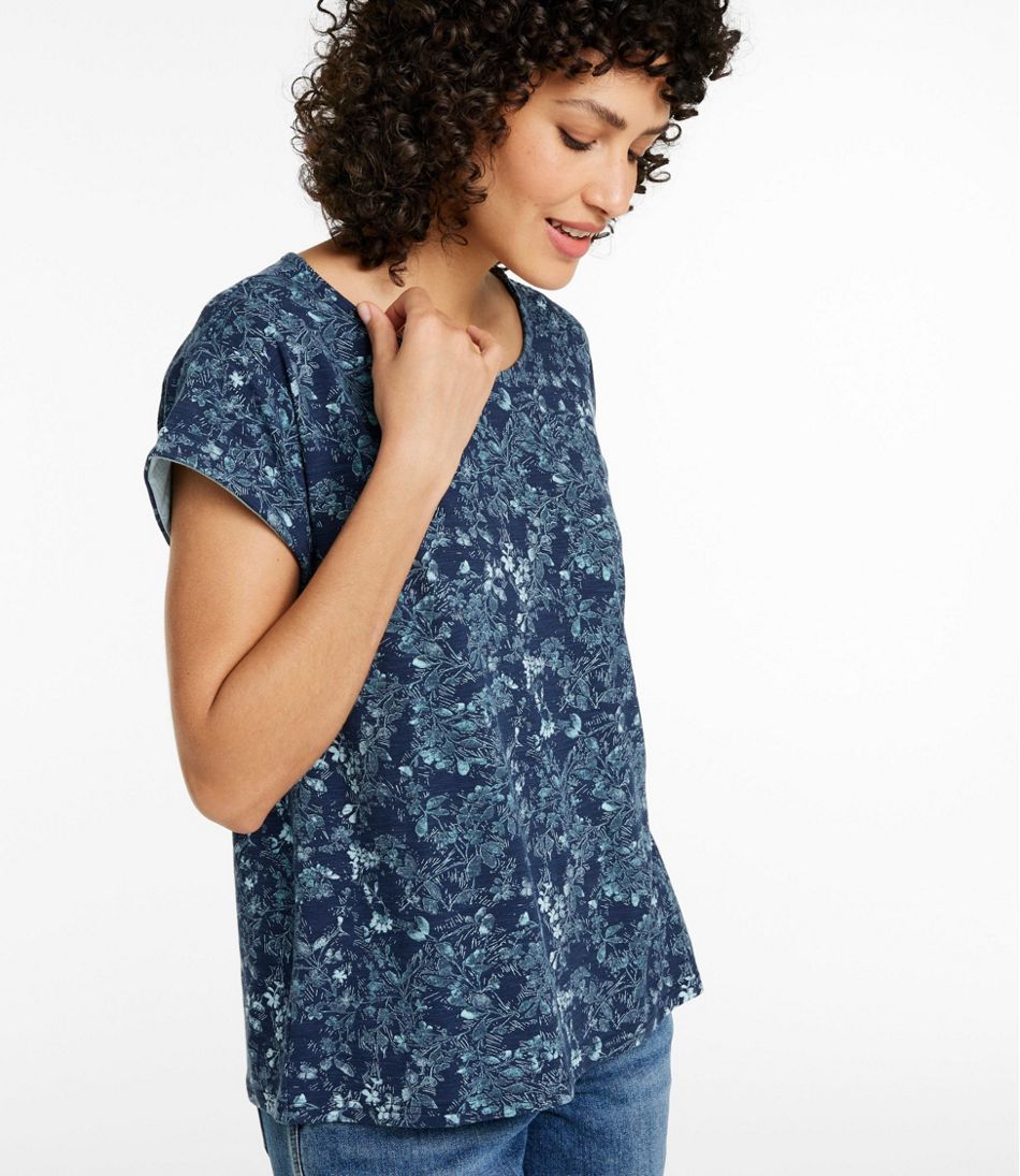 L.L.Bean Sale | Women's Camden Hills Tee, Short-Sleeve Print