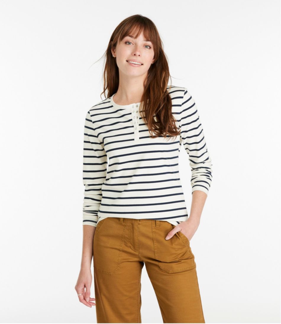 L.L.Bean US | Women's Signature Rangeley Cotton Tee, Henley