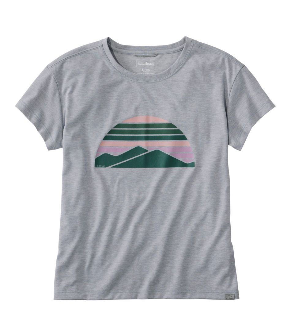 L.L.Bean | Women's Vista Camp Tee, Short-Sleeve Graphic Crew