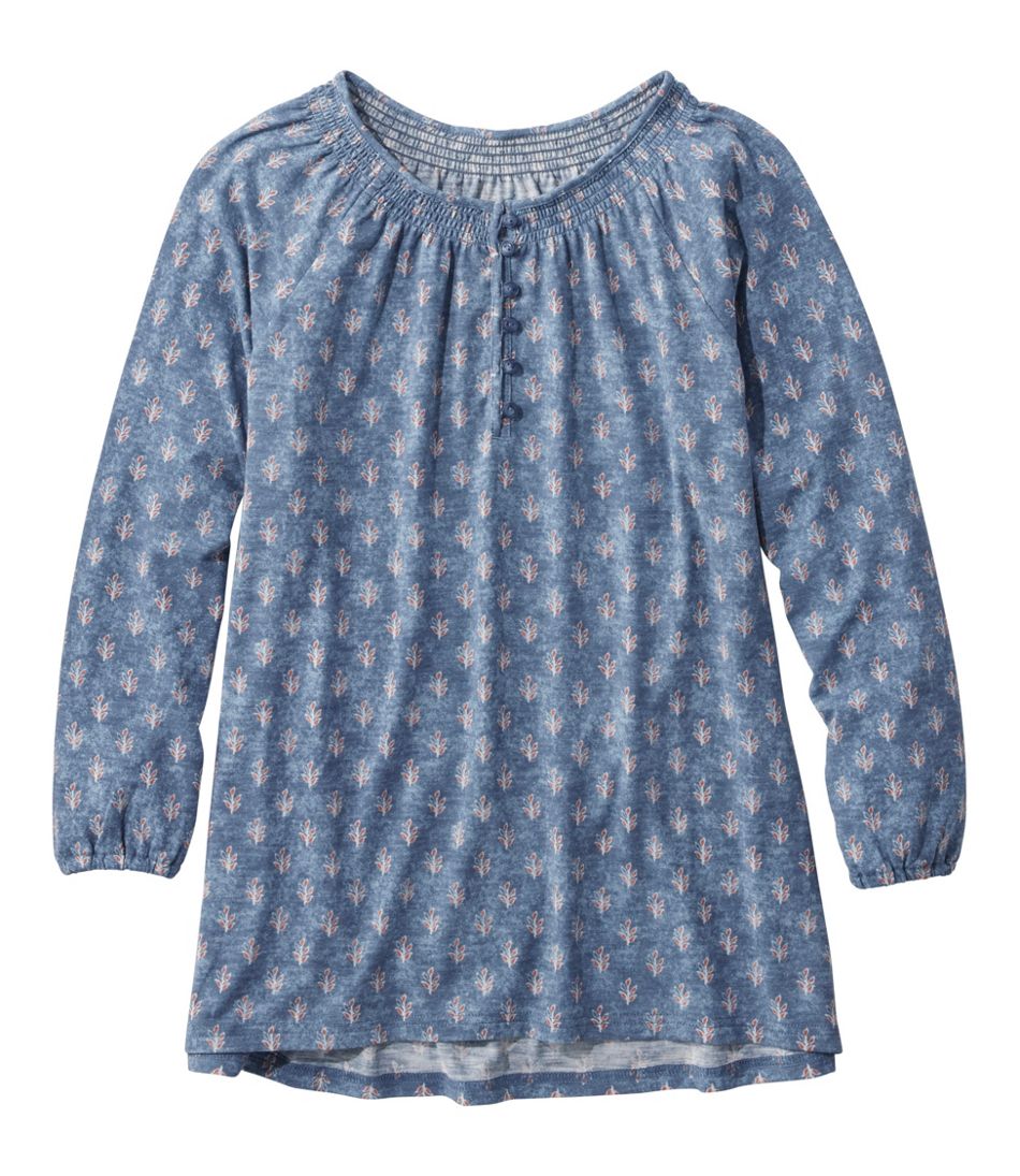 L.L.Bean Discount | Women's Camden Hills Tee, Three-Quarter-Sleeve Print