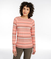 L.L.Bean Outlet | Women's Everyday SunSmart® Tee, Crewneck Long-Sleeve Stripe