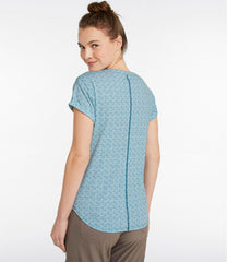 L.L.Bean Online | Women's Streamside Tee, Short-Sleeve Splitneck Print