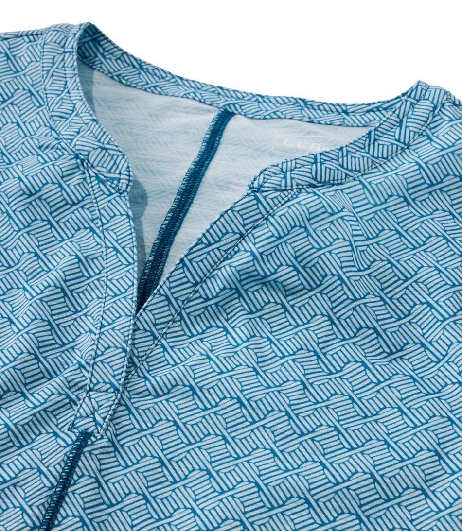 L.L.Bean Online | Women's Streamside Tee, Short-Sleeve Splitneck Print
