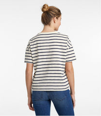 L.L.Bean Sale | Women's Signature Slub Tee, Short-Sleeve Henley Novelty