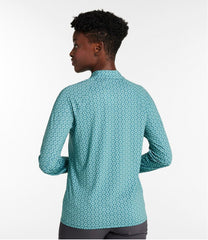 L.L.Bean On Sale | Women's Access Trail Pullover, Long-Sleeve Quarter-Zip Print