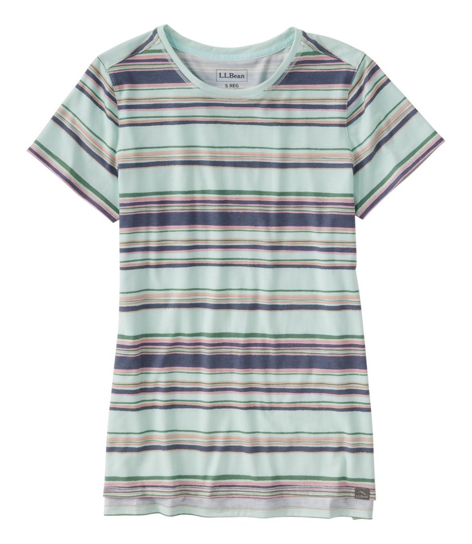 L.L.Bean For Sale | Women's Everyday SunSmart® Tee, Short-Sleeve Stripe